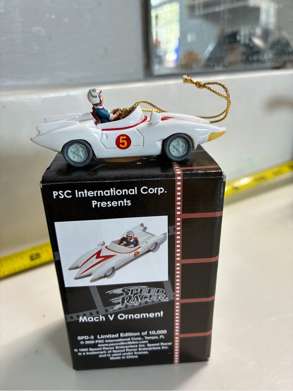 New in Box Speed Racer Mach 5 Ornament by PSC International Ltd Edition